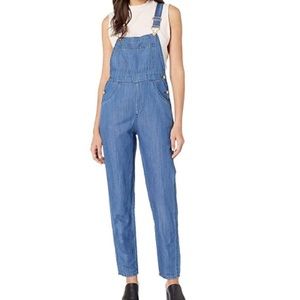 We wore what cotton denim overalls